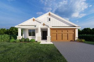 Craftsman Exterior - Front Elevation Plan #112-242