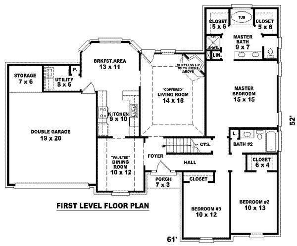 European Floor Plan - Main Floor Plan #81-872