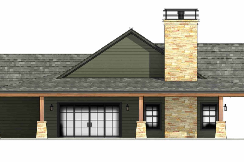 Home Plan - Exterior - Other Elevation for Craftsman House Plan #1096-154 - 2 bed, 2 bath