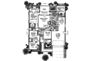 European Style House Plan - 3 Beds 2.5 Baths 2082 Sq/Ft Plan #310-924 