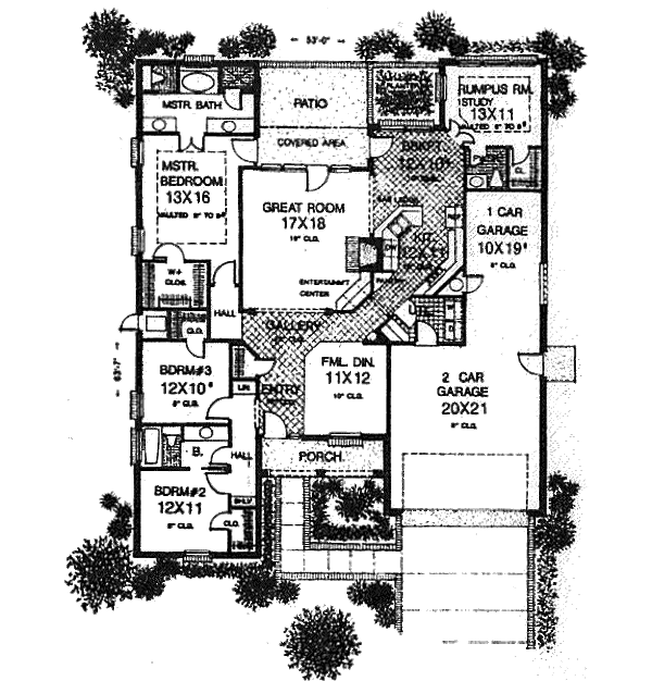 European Floor Plan - Main Floor Plan #310-924