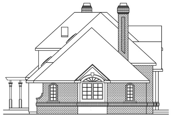 Exterior - Other Elevation for European House Plan #124-349 - 4 bed, 4.5 bath
