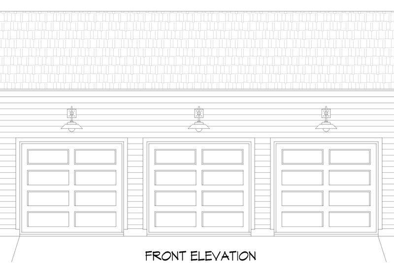 Architectural House Design - Exterior - Front Elevation 3 for Traditional House Plan #932-459, 0.5 bath