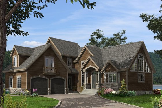 Exterior - Front Elevation for Traditional House Plan #138-381 - 3 bed, 2.5 bath