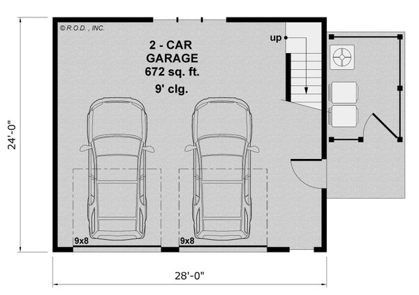 Dream House Plan - Floor Plan - Main Floor for Traditional House Plan #51-1580 - 1 bed, 1 bath