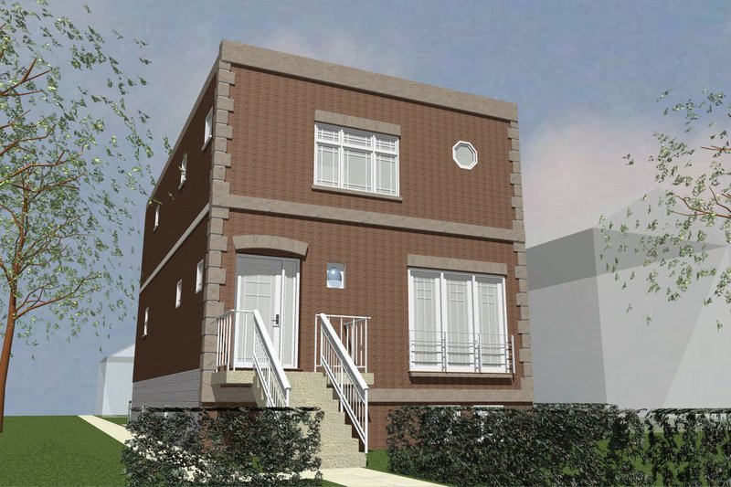 Home Plan - Modern Exterior - Front Elevation Plan #535-2