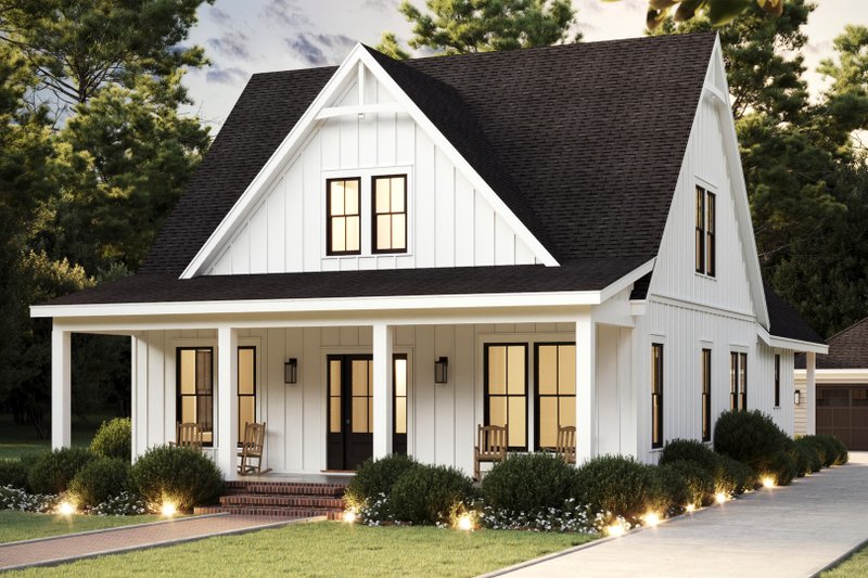 House Design - Exterior - Front Elevation 3 for Farmhouse House Plan #461-113 - 5 bed, 4 bath