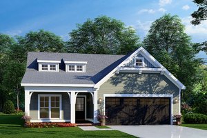 Cottage Exterior - Front Elevation Plan #923-246