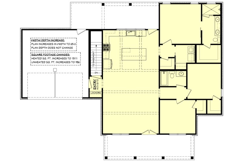 Architectural House Design - Floor Plan - Other Floor for Farmhouse House Plan #430-318 - 3 bed, 2 bath