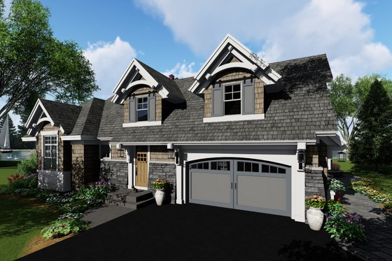 Exterior - Other Elevation 2 for Craftsman House Plan #51-570 - 4 bed, 3 bath