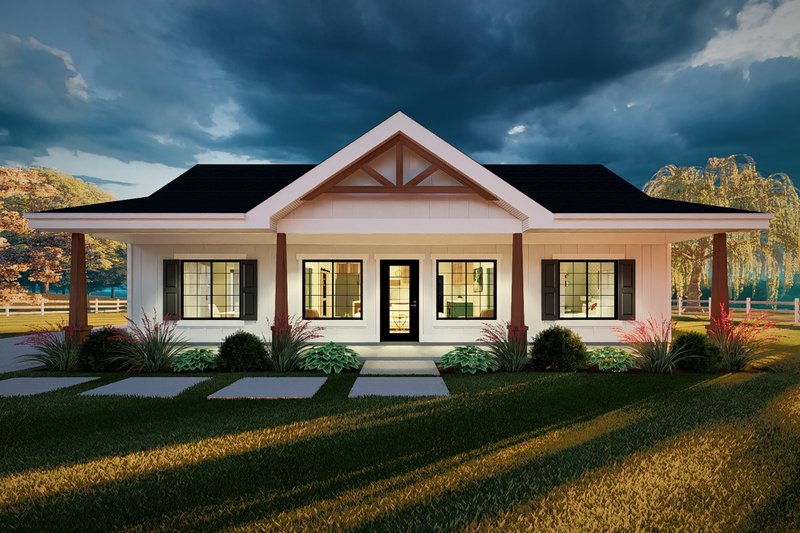 Dream House Plan - Exterior - Other Elevation for Farmhouse House Plan #126-297 - 2 bed, 2 bath