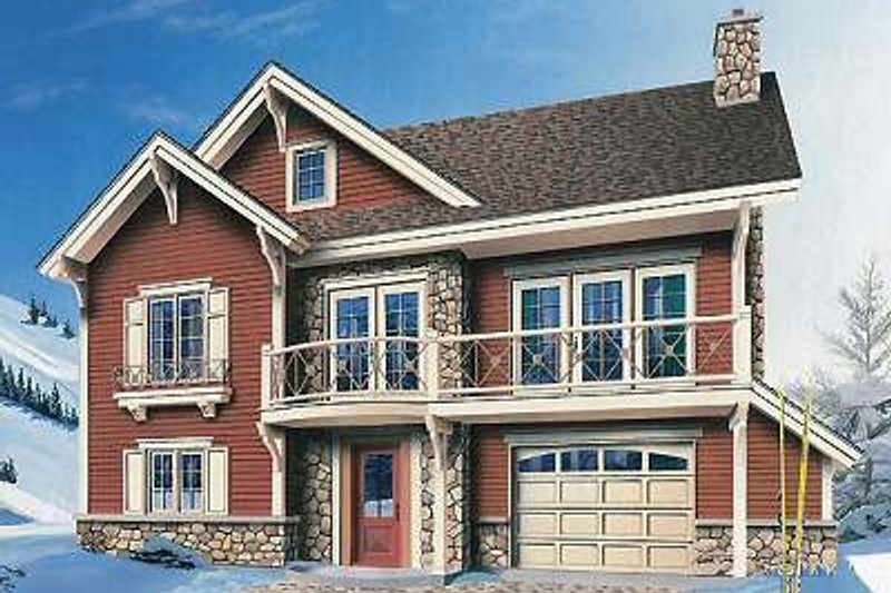 Home Plan - Traditional Exterior - Front Elevation Plan #23-453