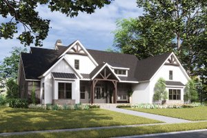 Ranch Exterior - Front Elevation Plan #929-1193