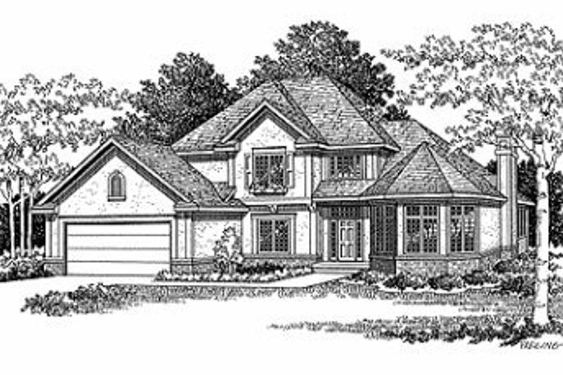 Dream House Plan - Traditional Exterior - Front Elevation Plan #70-396