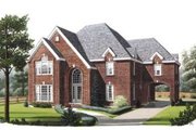 European Style House Plan - 4 Beds 3.5 Baths 3443 Sq/Ft Plan #410-405 