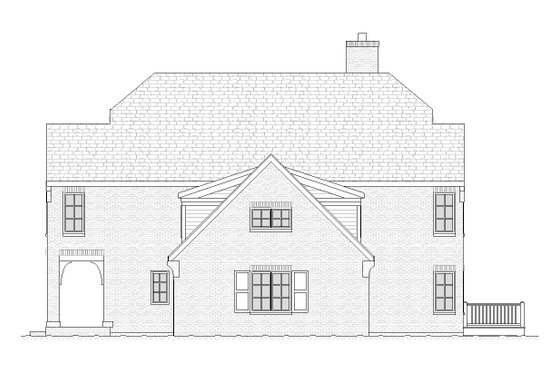 Exterior - Other Elevation 1 for Traditional House Plan #901-50 - 4 bed, 3.5 bath
