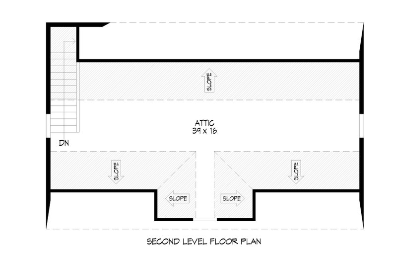 Architectural House Design - Floor Plan - Upper Floor for Traditional House Plan #932-617, 0 bath