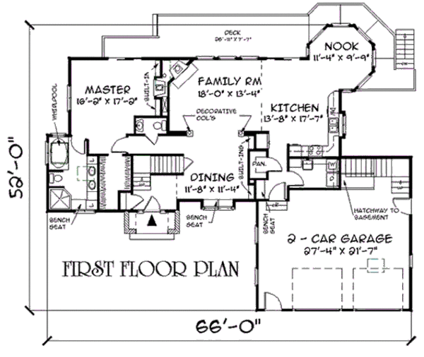 European Floor Plan - Main Floor Plan #75-192