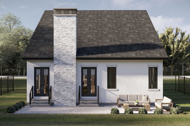 Architectural House Design - Exterior - Rear Elevation for Cottage House Plan #455-778 - 3 bed, 2.5 bath