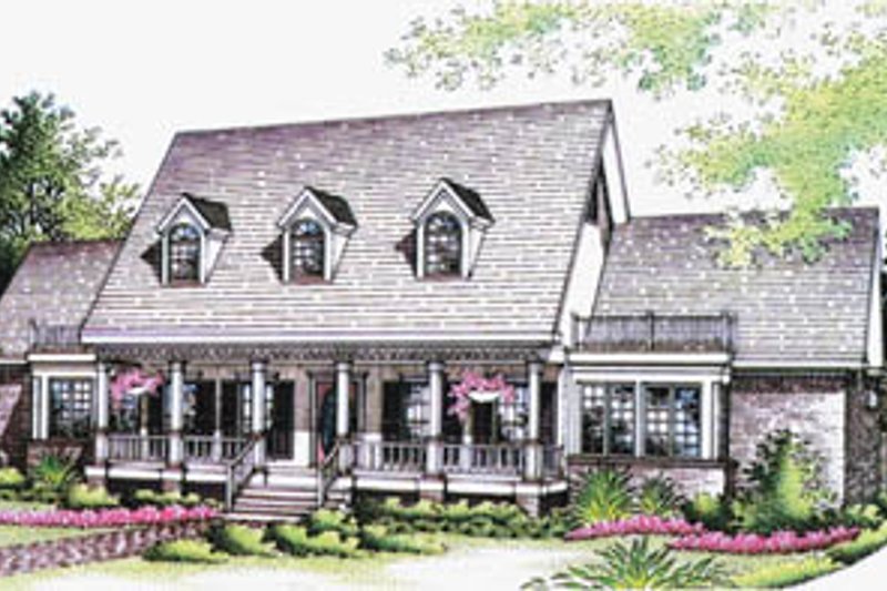 Home Plan - Southern Exterior - Front Elevation Plan #45-144