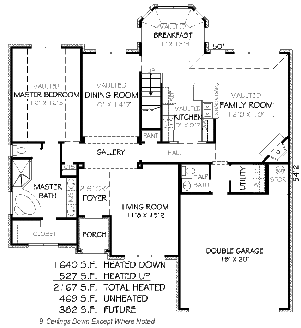 European Floor Plan - Main Floor Plan #424-67