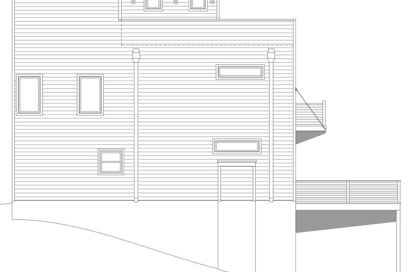 House Blueprint - Exterior - Other Elevation for Modern House Plan #932-772 - 2 bed, 3.5 bath