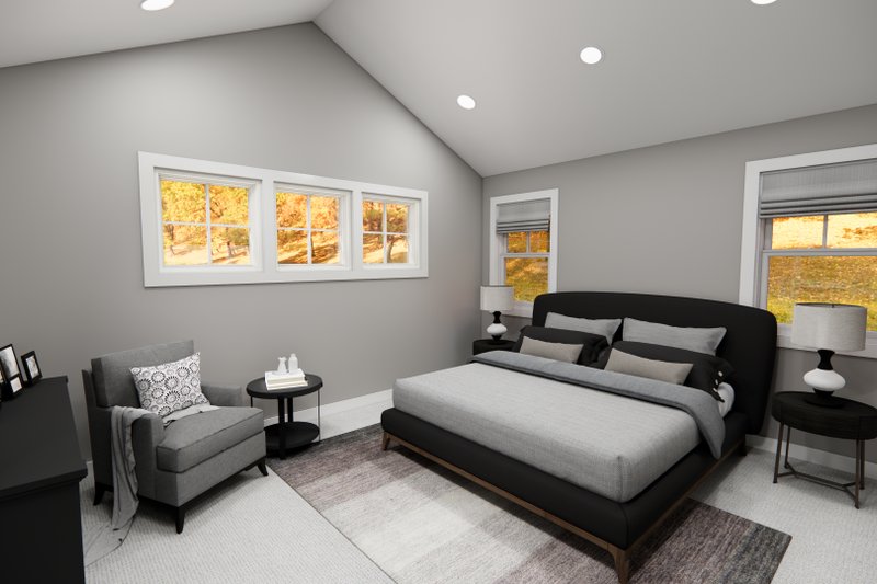 Architectural House Design - Interior - Master Bedroom for Craftsman House Plan #51-1472 - 3 bed, 2.5 bath