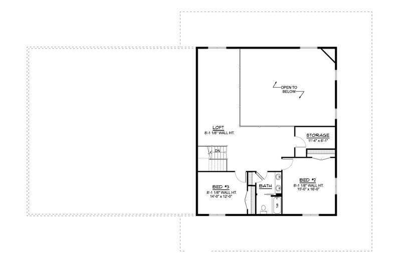 Dream House Plan - Floor Plan - Upper Floor for Barndominium House Plan #1064-195 - 3 bed, 3 bath