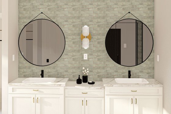 Interior - Master Bathroom 2 for Farmhouse House Plan #455-207 - 4 bed, 3.5 bath