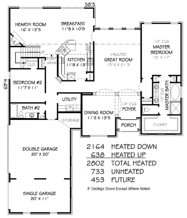 Traditional Floor Plan - Main Floor Plan #424-360