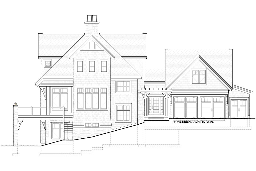 Exterior - Other Elevation 1 for Traditional House Plan #928-411 - 4 bed, 3.5 bath