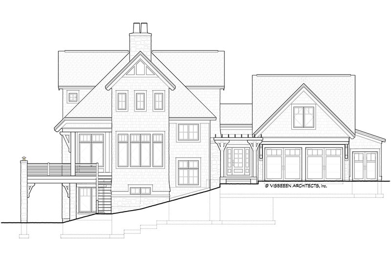 Architectural House Design - Exterior - Other Elevation 1 for Traditional House Plan #928-411 - 4 bed, 3.5 bath