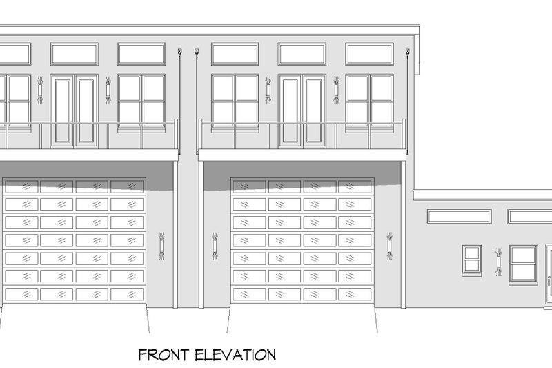 Home Plan - Exterior - Front Elevation 3 for Contemporary House Plan #932-151 - 3 bed, 2 bath