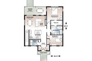 Farmhouse Style House Plan - 2 Beds 1 Baths 1229 Sq/Ft Plan #23-2716 