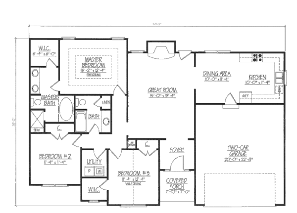 Traditional Floor Plan - Main Floor Plan #412-139