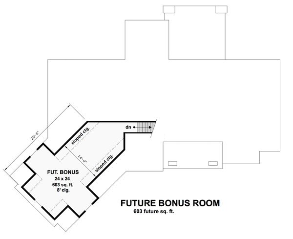 Craftsman Floor Plan - Upper Floor Plan #51-569