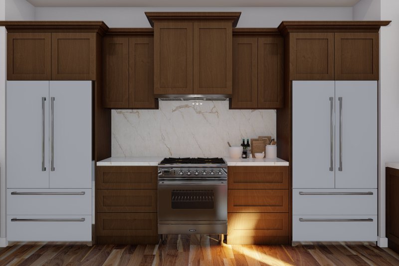 Architectural House Design - Interior - Kitchen for European House Plan #923-14 - 3 bed, 2.5 bath