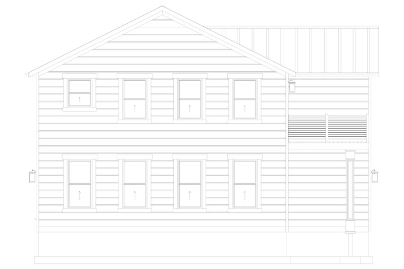 House Blueprint - Exterior - Other Elevation for Barndominium House Plan #1060-483 - 1 bed, 2 bath