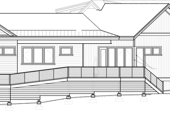 Exterior - Other Elevation 2 for Contemporary House Plan #895-27 - 4 bed, 3.5 bath