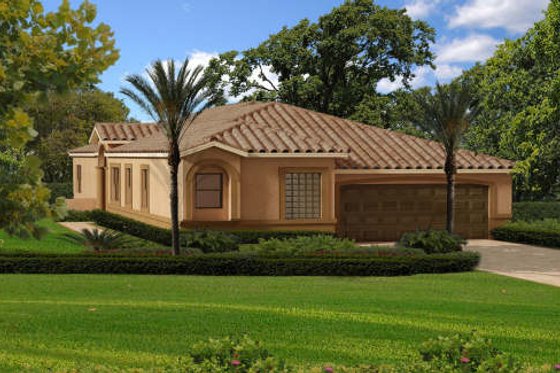 Exterior - Other Elevation for Mediterranean House Plan #420-265 - 3 bed, 2 bath