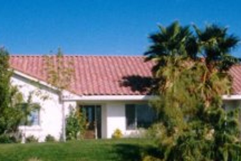 Dream House Plan - Mediterranean Exterior - Front Elevation Plan #1-496