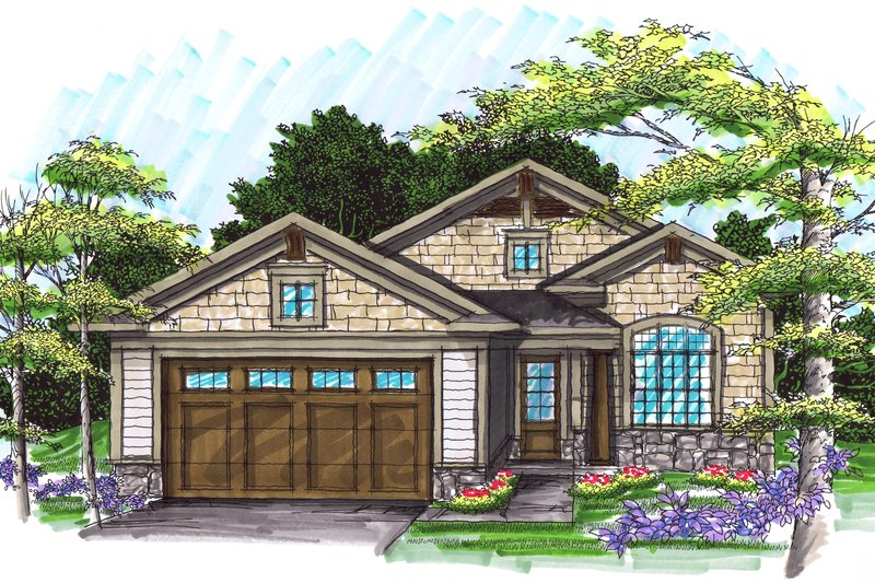 Ranch Style House Plan - 2 Beds 2 Baths 1540 Sq/Ft Plan #70-1025