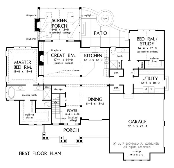 Home Plan - Craftsman Floor Plan - Main Floor Plan #929-1051