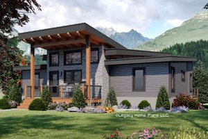 Contemporary Exterior - Front Elevation Plan #932-784