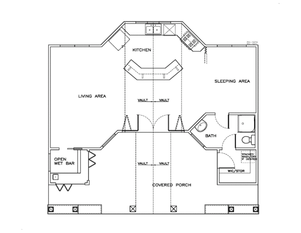 Craftsman Floor Plan - Main Floor Plan #8-286