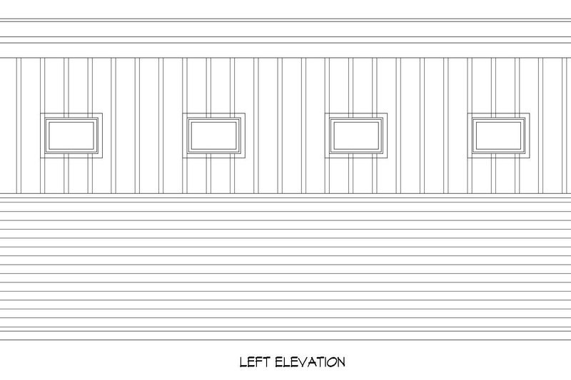 House Blueprint - Exterior - Other Elevation for Modern House Plan #932-416, 0 bath