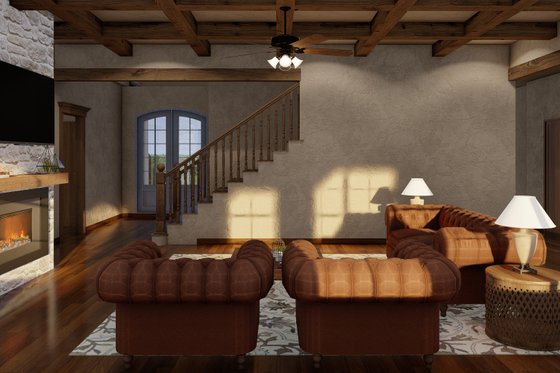 Interior - Family Room 3 for European House Plan #923-31 - 4 bed, 3.5 bath