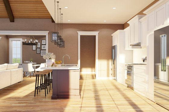 Interior - Kitchen 3 for European House Plan #17-3416 - 4 bed, 4.5 bath