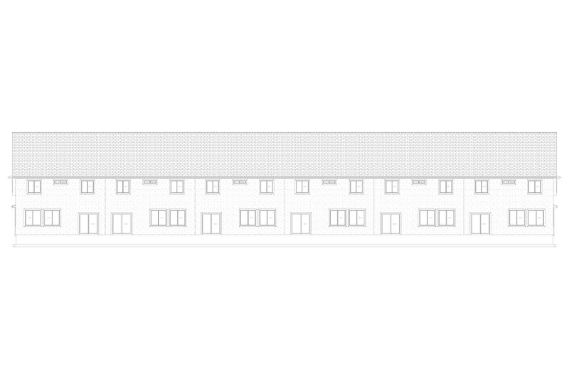 Dream House Plan - Exterior - Rear Elevation 1 for Farmhouse House Plan #1060-319 - 18 bed, 12 bath