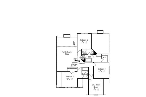Floor Plan - Upper Floor for Farmhouse House Plan #927-41 - 4 bed, 3.5 bath